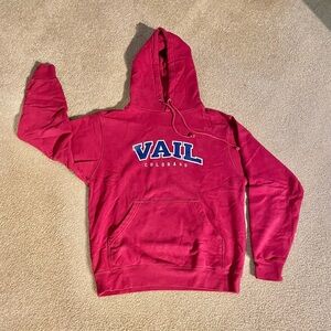 Vail Colorado Sweatshirt Hoodie in Red
